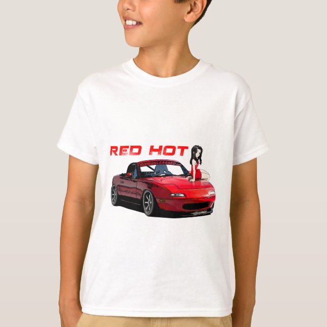 Camiseta Miata MX-5 encarnado (Frente)