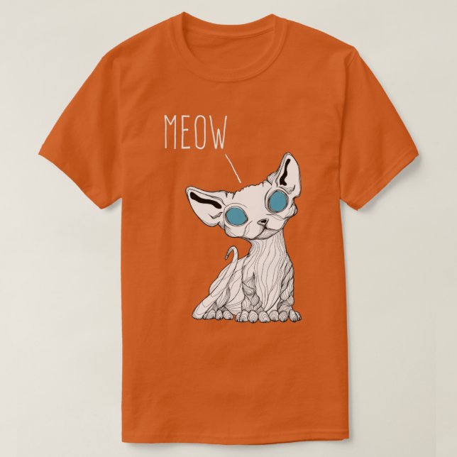 Camiseta Miau de Kitten (Frente do Design)