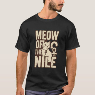 Camiseta Miau do Nilo – Estética Felina do Antigo Egito