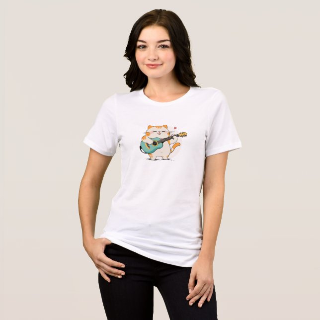 Camiseta Miau e Melodias (Frente Completa)