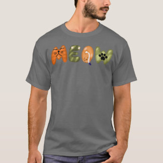 Camiseta Miau engraçado