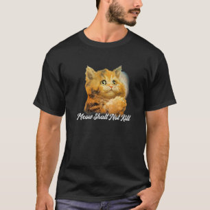 Camiseta Miau Não Matarás Gato Fofo