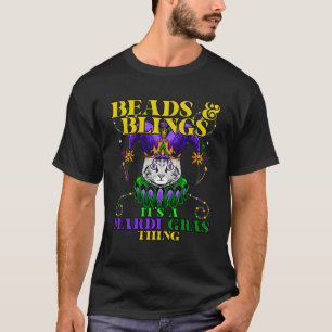 Camiseta Miçanga & Blings Itu2019s A Mardi Gras Thing Carni