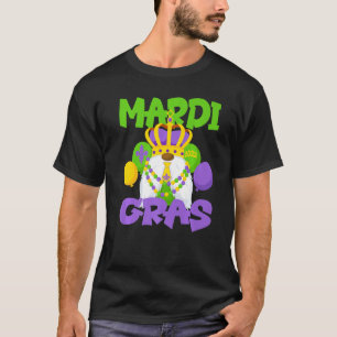 Camiseta Miçangas Afro-Americanas do Gnomo Negro Mardi Gras
