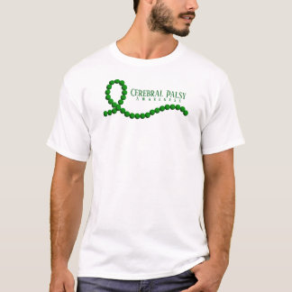 Camiseta Miçangas de Fita Verde de Consciência Paralela Cer