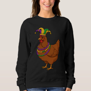 Camiseta Miçangas de Frango Bobo Mardi Gras Agricultura Eng