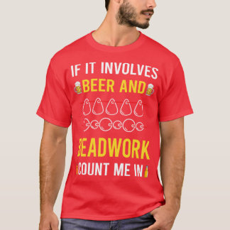 Camiseta Miçangas De Porte De Cerveja
