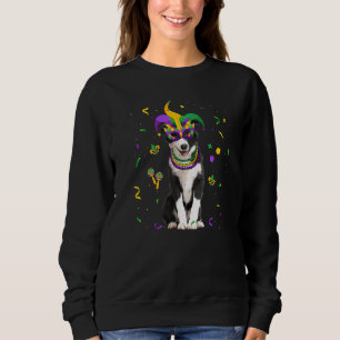 Camiseta Miçangas do Jester & Mask Border Collie Dog Propri