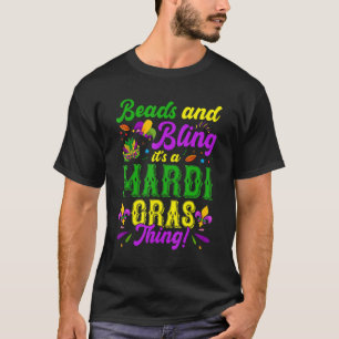 Camiseta Miçangas E Bling É Uma Coisa Mardi Gras Mardi