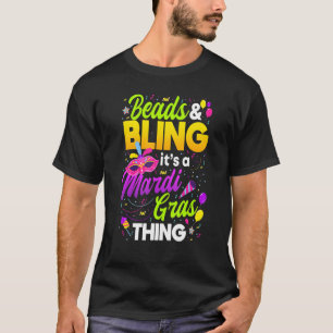 Camiseta Miçangas e Bling É uma Mardi Gras Coisa Nola Holid