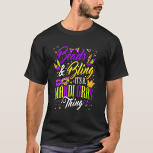 Camiseta Miçangas e Bling É uma Mardi Gras Coisa Nola Holid