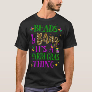 Camiseta Miçangas e Bling É uma Mardi Gras Thing Carnaval B