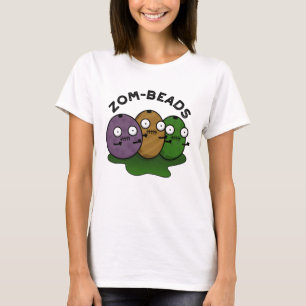 Camiseta Miçangas Zom-miçangas Zombie Cute Halloween