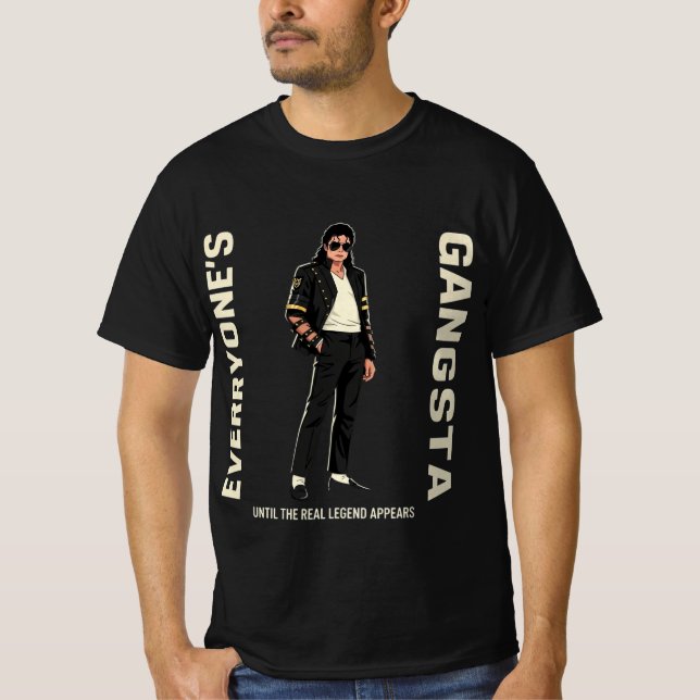 Camiseta Michael Jackson "A Legenda Real" Rei da Pop (Frente)