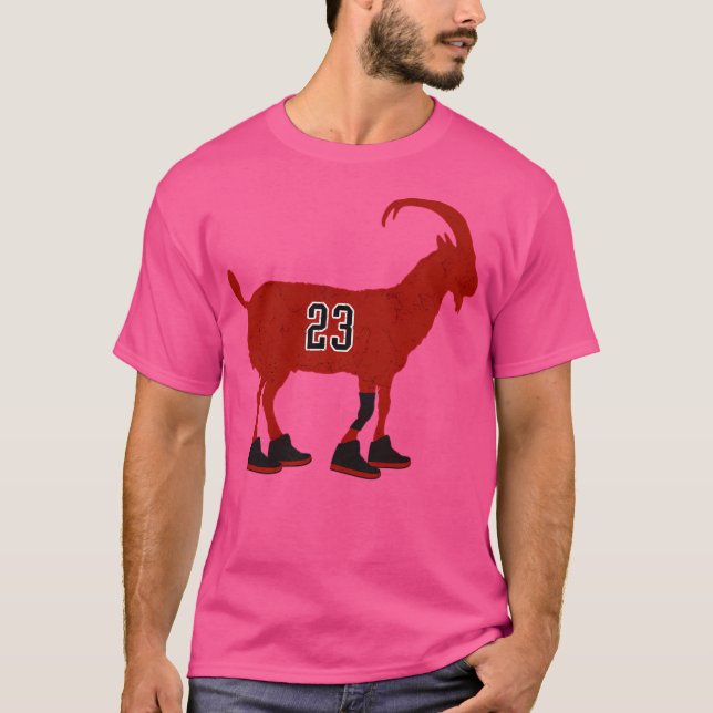 Camiseta Michael Jordan Goat Silhouette Em Chicago Bulls Nu (Frente)
