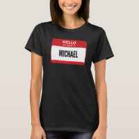 Michael Nome de etiqueta Olá Meu Nome É Michael