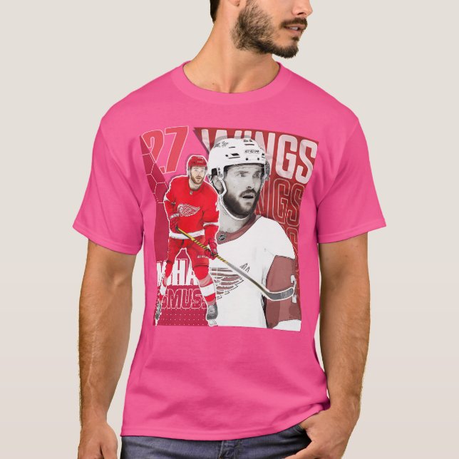Camiseta Michael Rasmussen Poster Red Wings (Frente)