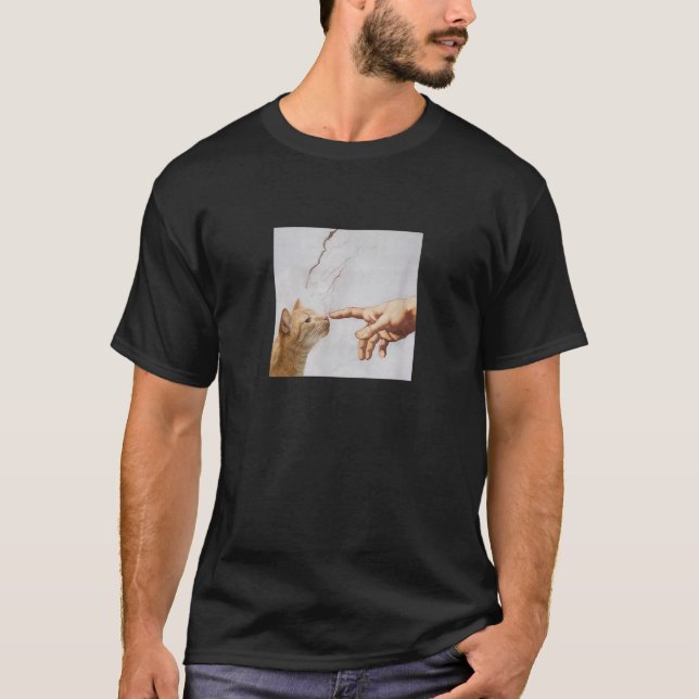 Camiseta Michelangelo A Criação do Gato (Frente)