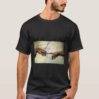Camiseta Michelangelo Art Shirt Criação de Adão