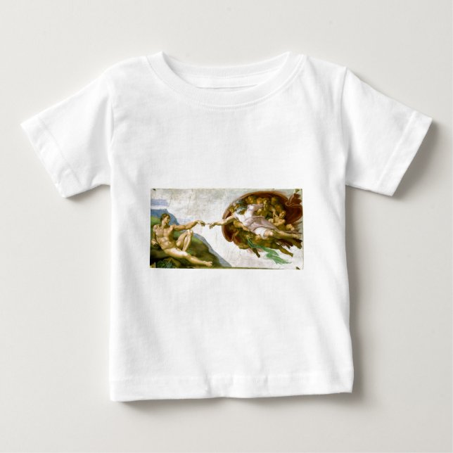 Camiseta Michelangelo - Criação da Pintura de Adam (Frente)