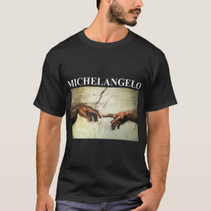 Camiseta Michelangelo: Criação De Arte Adão Vintage