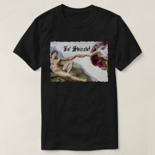 Camiseta Michelangelo Criação Do Homem Toquinho Para Dar Ce