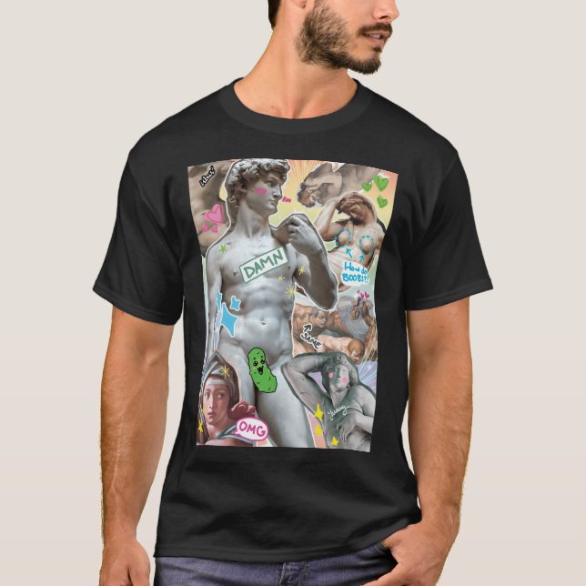 Camiseta Michelangelo Era Gay (Frente)