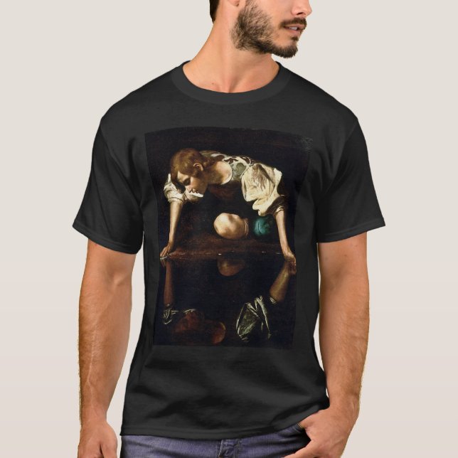 Camiseta Michelangelo Merisi da Caravaggio "Narciso" (Frente)