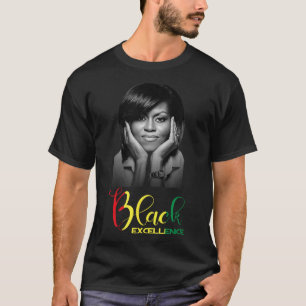 Camiseta Michelle Obama Black Excellence Black History Mont