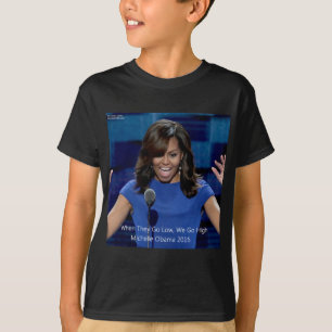Camiseta Michelle Obama Coletivo "Vamos Alto"