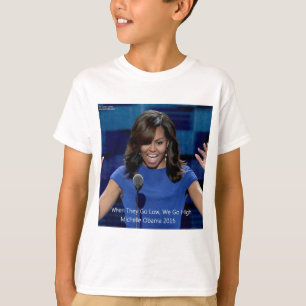 Camiseta Michelle Obama Coletivo "Vamos Alto"