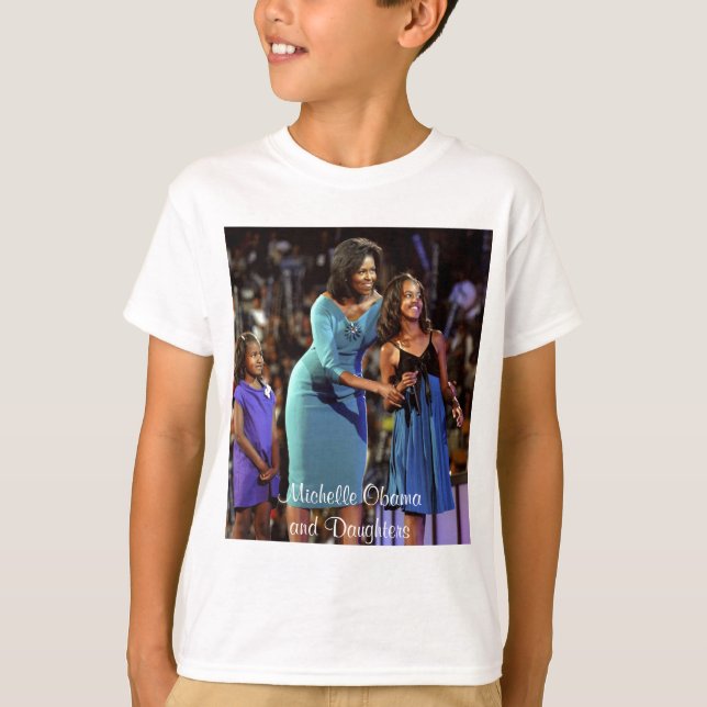 Camiseta Michelle Obama e filhas (Frente)