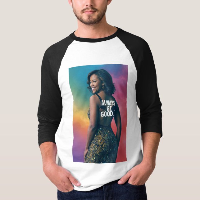 Camiseta "Michelle Obama: Influência Graciosa - Adote Bem (Frente)
