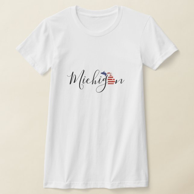 Camiseta Michigan com Flag Graphic (Postura )
