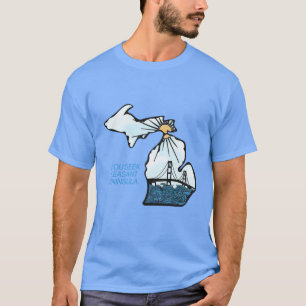 Camiseta Michigan com seu lema Oversized