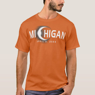 Camiseta Michigan Eclipse Souvenir 8 de abril de 2024