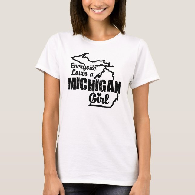 Camiseta Michigan Girl (Frente)