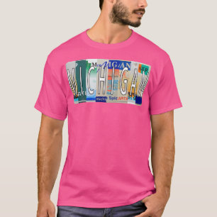Camiseta Michigan License Plates