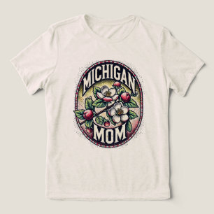 Camiseta Michigan Mãe Cherry Blossom Tree State Flower