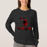 Camiseta Michigan Michigander Buffalo Xadrez Winter Christm<br><div class="desc">Michigan Michigander Buffalo Xadrez de inverno Mitten</div>