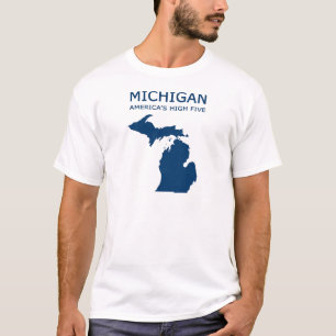 Camiseta Michigan. Os cinco altos de América