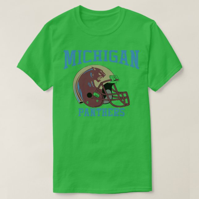 Camiseta Michigan Panthers Helmet (Frente do Design)