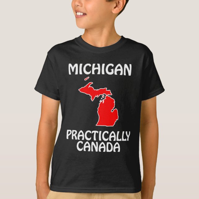 Camiseta Michigan - Praticamente Canadá (Frente)
