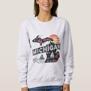 Camiseta Michigan Retro Silhouette