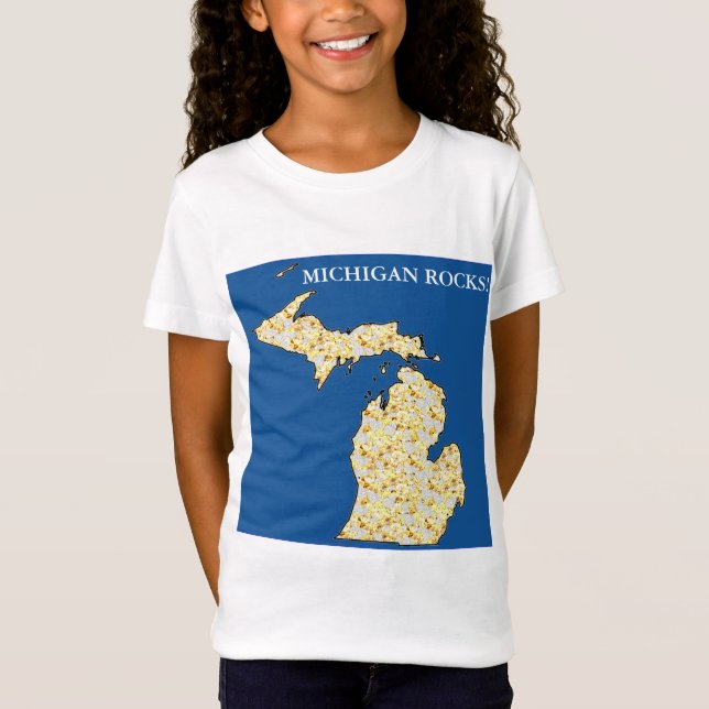 CAMISETA MICHIGAN ROCKS! (Frente)