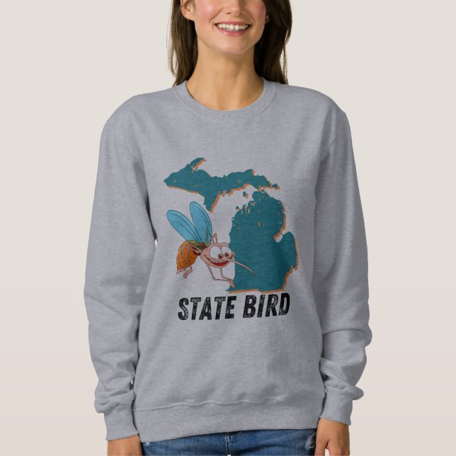 Camiseta Michigan State Bird - O Mosquito (Frente)