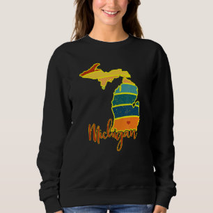 Camiseta Michigan State Pride Sunset I Love Michigan