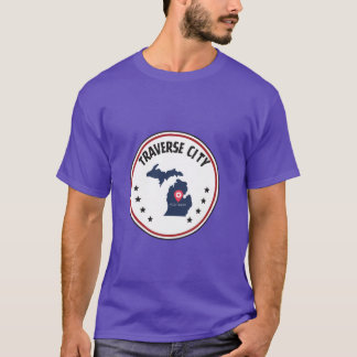 Camiseta Michigan Traverse City Unique Designs Celebrating 