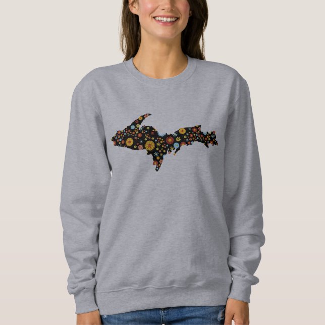 Camiseta Michigan Upper Peninsula Trendy Sweatshirt (Frente)