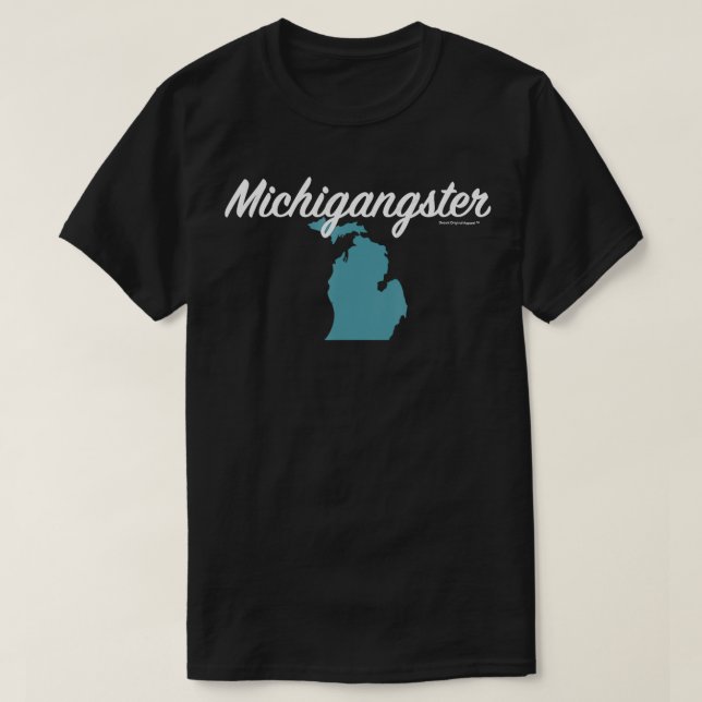 Camiseta Michigangster Michigan Mitten (Frente do Design)